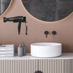 Hair Dryer Holder Wall Mounted Space Plastic Drill Blow Dryer Organizer Rack for Hair Tool Bedroom Bathroom - Image 4