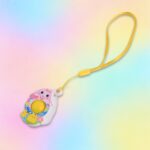 Mini Cartoon Chick-Shaped Push Pop Fidget Toy with Hanging Strap (1 Pc) - Image 4