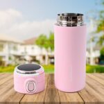 Stainless Steel Insulated Vacuum Bottle With Insulated Cap Lock (320ml Approx) - Image 6
