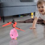 Electroplay Flying Bird RC Toy with LED & Remote Control – Pink Owl Design (1 Set) - Image 6
