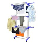 Foldable Stainless Steel Clothes Drying Stand Rack - Image 7