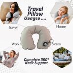 Premium Quality Inflatable Travel Neck Pillow (1 Pc) - Image 7