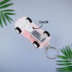 Mini Car Shape LED Keychain Light +(1 Pc, Random Color) - Image 6