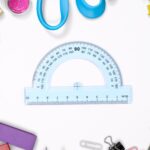 4-Piece Transparent Geometry Instrument Set with Ruler - Image 3