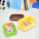 Plastic Burger Shape Small Size Double Hole Sharpener With Eraser (1 Set) - Image 6
