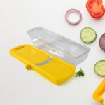 Big Multipurpose Vegetable and Fruit Slicer (Yellow / 1 Pc) - Image 3