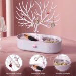 Plastic Jeweller Organizer Earring Holder and Necklace Rack With Drawer (1 Pc) - Image 6