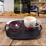 Healthy Choice Set Of 4pc Ceramic Cup And 4pc Glass Bowl With Plastic Plate (9 Pcs Set) - Image 8