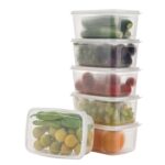 6 Pcs Multipurpose Plastic Food Storage Container Set - Image 5