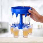 6-Way Plastic Shot Glass Dispenser with Holder Stand (1 Pc) - Image 7