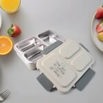 3-Compartment Stainless Steel Lunch Box (1 Pc) - Image 4