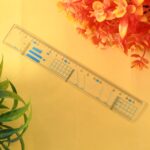 Multifunctional Transparent Plastic Geometry Ruler (1 Pc) - Image 4