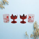 Tealight Holder Stylishly Shaped Candle Diya Stand Plastic Beautiful Design Festival (2 Pc / Mix Design) - Image 6