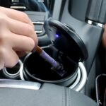 Portable Car Ashtray with Lid and Blue LED Light (1 Pc / With Color Box) - Image 3