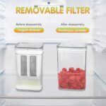 2 in 1 Yogurt Strainer with Storage Box – 1100ml (Plastic + Steel) - Image 3