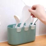 Plastic Storage Baskets Space allocator, Refrigerator Organizer Bins partition Clip (10 Pcs Set) - Image 8