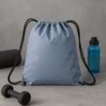 Water-Resistant Nylon Drawstring Backpack Bag (1 Pc) - Image 6
