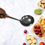 Kitchen Stainless Steel Best Skimmer Slotted Spoon-Cooking Utensils with Heat Resistant Plastic Handle - Image 6