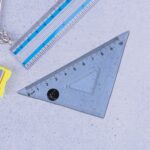 Transparent Plastic Set Square Ruler Kit (3 Pc) - Image 4