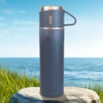 Stainless Steel Double Wall Insulated Flask Bottle With Cup (500ml Approx) - Image 3