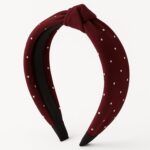 Women's Polka Dot Fabric Knot Hairband – Stylish & Comfortable (1 Pc) - Image 5