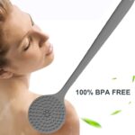 Silicone Back Scrubber Brush with Long Handle (1 Pc) - Image 6