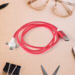 3 in 1 Charging Cable Light Up Fast Charger Lighting Cable (Mix Color) - Image 6