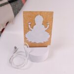 Beautiful 3D Lord Ganesh Frame with soft white light (1 Pc) - Image 6