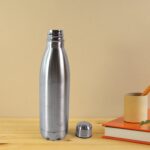 Silver Stainless Steel Water Bottle Approx 500 ML (1 Pc) - Image 7