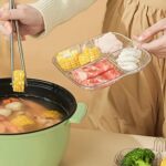 Plastic Kitchen Trays for Serving (4 Compartment / 1 Pc) - Image 7