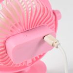 USB Portable Mini Desk Fan with Light – Personal Table Fan for Office, School & Home Use (1 PC) - Image 3