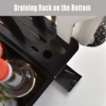 Multifunctional Kitchen Storage Organizer Rack with 6 Spice Containers, Knife & Spoon Holder, and Top Shelf - Image 7