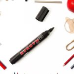 Premium Permanent Black Marker Pen Set (12 Pcs Set) - Image 4