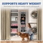 9 Shelf Hanging Closet Organizer with 5 Drawer Organizers - Image 3