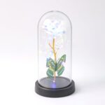 LED Light-Up Eternal Rose with Butterfly in Transparent Dome (1 Pc / Battery not Included) - Image 5