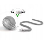 Rechargeable Interactive Cat Toy Ball with Detachable Braided Tail and LED Light (1 Pc) - Image 6