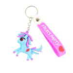 Cute Cartoon Unicorn Keychain with Silicone Strap (1 Pc / Mix design) - Image 5