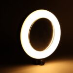 Rechargeable LED Makeup Mirror with Ring Light (1 Pc) - Image 3