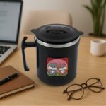 1 Pc Apex Cat Mug – 250 ml Stainless Steel Insulated Inner with Cute Cat Print - Image 3