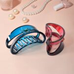 Plastic Hair Clamp Grip, Simple Matte Hair Barrette Clamp (1 Pc) - Image 5