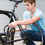 Bike Lock Cable Resettable Cable Lock - Self Coiling 4 Digit Combination Bike Lock - Image 3