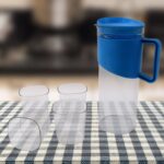 Transparent Stylish Premium Jug with Elegant Handle (2000 ML Jug Approx & 4 Pcs Plastic Glass) - Image 7