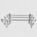 Stainless Steel Wall-Mounted Folding Clothes Drying Rack - Image 3