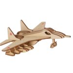 3D Wooden Fighter Jet Puzzle DIY Assembly Kit - Image 5