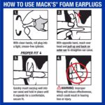 Soft Foam Noise-Cancelling Earplugs 4 pairs - Image 3