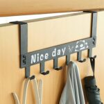 Heavy-Duty Carbon Steel Door Hook Hanger Rack (1 pc / 6 Hook / Black) - Image 6