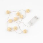 Battery Operated Rattan Ball String Decorative Fairy Lights - Image 5