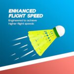 Durable Plastic Shuttlecock (6 Pcs Set) - Image 3