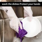 Reusable Deer Print Rubber Cleaning Gloves (1 Pair ) - Image 3