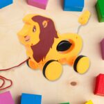 Lion Pull Along Toy, Baby Early Walking Pull Toy (1 Pc) - Image 6
